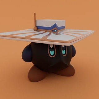 Kirby Cypher yiğit oyuncak illüstrasyon Sanat oyuncaklar funko pop oyunlar oyun karakter fantezi adam karikatür yazdırılabilir 3dmodel insanlar heykeller tasarım 3d print model - Mito3D