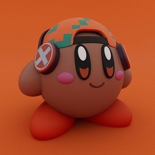 Kirby raser vaillant nintendo personnage Jeu mignonne art Jeux jouets sculptures jouet dessin animé femme sculpture lowpoly fantaisie imprimable conception 3d print model - Mito3D