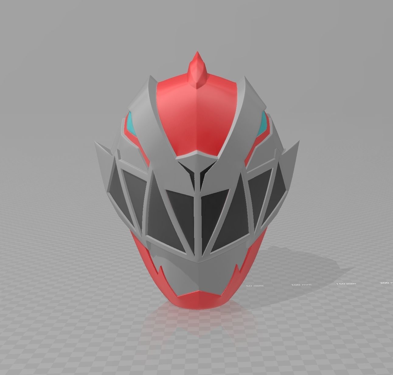 kishiryu sentai rysoulger vermelho capacete cosplay arte 3D print model - Mito3D
