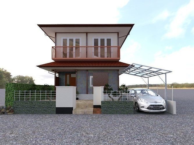 kishiwada idari bölge Osaka Japonca ev sipariş 2 yabancılaştırmak mimari bina aile mobilya dış çatı lüks araba tasarım yazdırılabilir 3ddesign Japonya mekan 3D print model - Mito3D