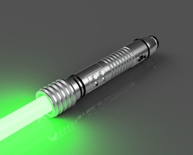 kit fisto lightsaber hilt - 3d print laser sword star wars clone jedi diy hobby 3d print model - Mito3D