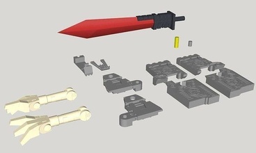 kit de upgrade completo para transformers studio series grimlock transformadores do articulados games toys 3d print model - Mito3D