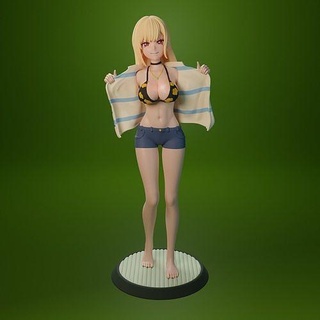 kitagawa marin dress up chéri anime manga fille waifu mignonne bikini robe bisque poupée personnage art femme sculpture sculptures 3d print model - Mito3D