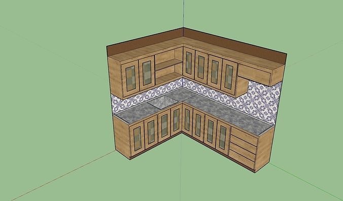 mutfak ahşap ev köy otel konteyner mimari yemek 3D print model - Mito3D