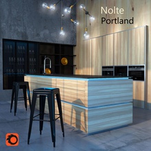 cucina nolte portland casa bosch siemens tolix molecolare il soffitto pranzo e sala da 3d print model - Mito3D