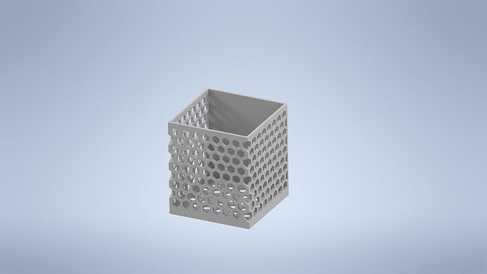 cucina utensili essiccazione cestino esagono 3dprint scatola gadget casa passatempo cenare 3d print model - Mito3D