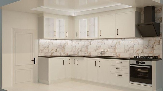 mutfak beyaz dolaplar ankastre ev 3dsmax korona kabine iç mimari modern tasarım Antik Kent 3 yemek 3d print model - Mito3D