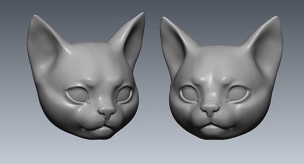 gattino gatto 3dprinting carina scultura cat3d cartone animato statua divertente zoo Giochi giocattoli arte sculture 3d print model - Mito3D