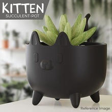 gatito planta maceta 3d impresión naturaleza suculentas matero gato casa decoración mascota flor escritorio oficina 3dprint plantador 3d print model - Mito3D