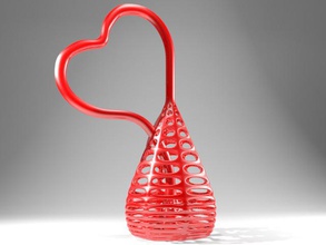 klein-Flasche Herz Haus klein geometrie unendlich ist architektonische details Dekoration valentine drucken - Zubehör 3d print model - Mito3D