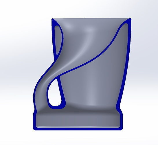 Klein tasse imprimable modèle 3d impression bouteille géométrie mathématiques science math 3D print model - Mito3D