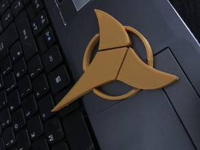 klingonisch cosplay anhänger halskette wagen charme wanderung star spiele spielzeuge 3d print model - Mito3D