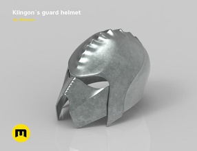 klingon guard helmet games-toys star trek sco fi equipment armor movie games toys game accessories 3d print model - Mito3D