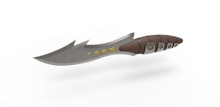 klingon faca Estrela caminhada empreendimento tv Series jornada Estrelas punhal lâmina corpo cosplay suporte réplica brinquedo impressão imprimível passatempo faça 3d print model - Mito3D