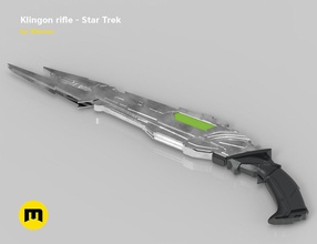 klingon rifle games-toys disruptor automatic warriors star trek weapon ranged equipment games toys game accessories 3d print model - Mito3D