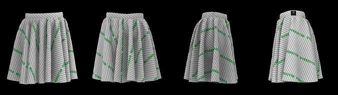 Cerrar falda modelo sveegiyim moda ropa Moda 3d print model - Mito3D