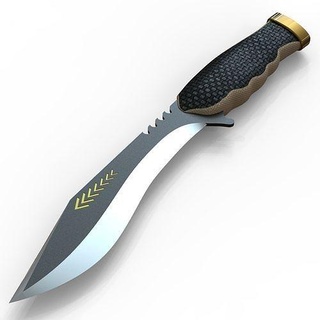 couteau arme militaire mêlée épée Coupe dague armée lame loisir DIY main outils 3d print model - Mito3D