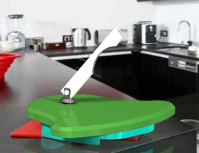 knife holding devise house kitchen cookware cook cutting makerschallenge dining 3d print model - Mito3D
