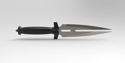 cuchillo estrella emigrar picard tv flota estelar confederación réplica cosplay impresión imprimible arma acero espada corte juegos juguetes 3d print model - Mito3D