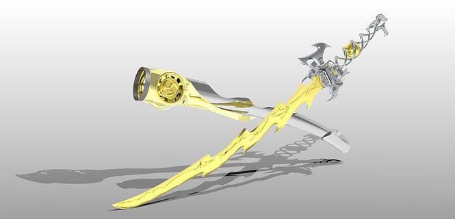 cuchillo espada arma corte Arsenal Caballero armadura Arte matemático 3d print model - Mito3D