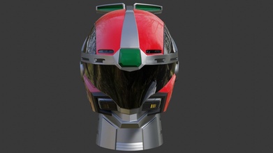 ritter feuer 3d helm solbrain solbraver ritterfeuer druckbar metallhelden tokusatsu 3dprint cosplay hobby diy 3d print model - Mito3D