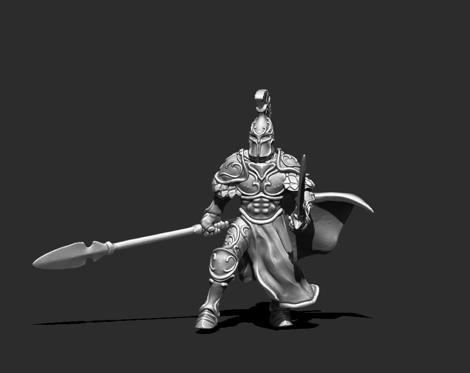 caballero 3d impresión modelo campeón 35mm escala personaje fantasía cuerpo armadura guerrero combatiente juego guerra juego mesa juegos tablero humano figurilla miniatura cruzado proteger miniaturas figuritas 3D print model - Mito3D