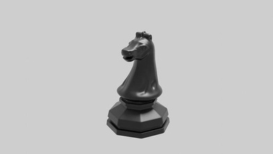 caballero ajedrez moneda 3d modelo 3dprintable maxartista jugar juegos juguetes juego accesorios suerte 3d print model - Mito3D