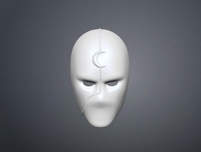 Ritter Mond Maske arte escultura Cosplay Comic Design Kunst Skulpturen 3d print model - Mito3D