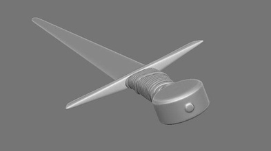 Caballero espada cuero encargarse arma acero Arte escaneos réplicas 3d print model - Mito3D
