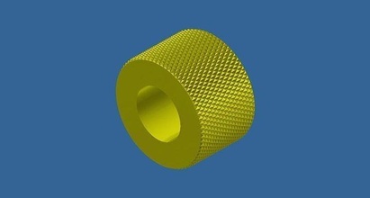 Knopf Diamant Griff Plastik Design Technologie Industrie Tür Wissenschaft Ingenieurwesen 3d print model - Mito3D