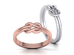knoten schleife ring zart 3dmodel ringe schmuck design keltisch band klassisch usa kanada druckbar cad europa asien gold mode 3d uk vereinigt zustände 3d print model - Mito3D