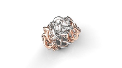 nudo anillo Moda joyería joya rinoceronte anillos 3d print model - Mito3D