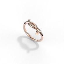 nudo anillo casual oro joyería joya platino precioso amor imprimible plata libra esterlina Moda diseño lujo metálico compromiso anillos 3d print model - Mito3D