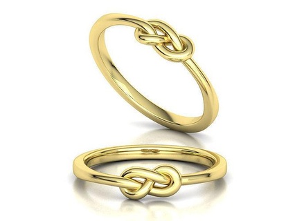 düğüm yüzük moda 3dmodel takı düğümler KADIN istiflenebilir altın İp katı Amerika Birleşik Devletleri Kanada Avrupa uk İsrail eyaletler yazdırılabilir Kuyumcular balmumu yüzükler 3d print model - Mito3D