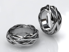 Knoten-ring Schmuck ring tori torus dual single protonik Ringe 3d print model - Mito3D