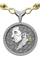 kobe medallion pendant kobebryant kobelogo necklace jewelry lakers basketball chain player logo mensjewelry gold silver diamond gem pendants coin printable 3d print model - Mito3D