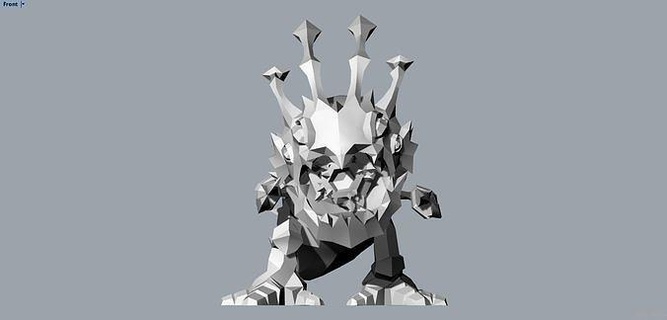 Kogmaw liga legendas barão Nashor animal monstro arte desing ri 3d print model - Mito3D