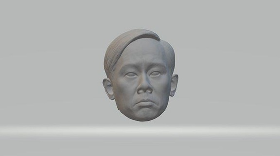 koharu baş büst Vesika Mads heykel karakter erkek insan Sanat heykeller orta 3d print model - Mito3D
