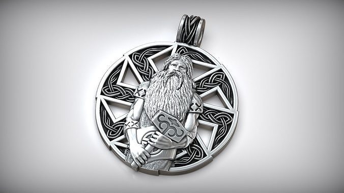 kolovrat viking rune symbol men amulet nordic slavik thor hummer armor scandinavian norse slavs celtic talisman mythology knot faith jewelry pendants 3D print model - Mito3D