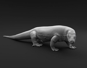 dragon komodo prévu 3d impression reptile créature animal miniature figure sculpture imprimable varan varanus moniteur lézard art sculptures 3d print model - Mito3D