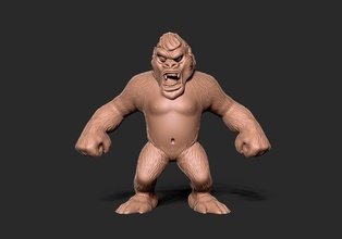 kong vs godzilla2021 fan arte re gigante scimmia ecologico bestia giochi giocattoli 3d print model - Mito3D