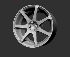 konig tantrum wheels 3d print ready model rims hotwheels diecast hobby diy automotive miniature car wheel 3d print model - Mito3D