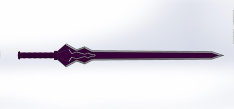 konno yuuki sword fantasy melee knight warrior bladed weapon weaponry sao alo hobby diy 3d print model - Mito3D