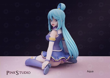 konosuba aqua Dunkelheit Megumin Yunyun Anime Manga waifu Harem Gottheit Spielzeug Sammlerstücke Kunst Skulpturen 3d print model - Mito3D