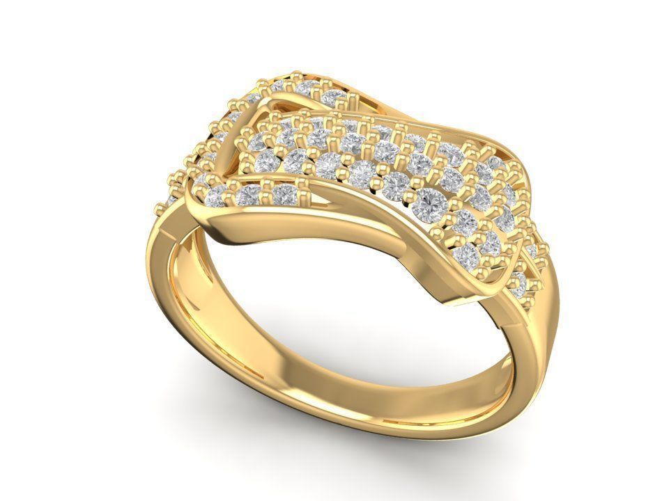 coréia diamante anel 3041 joalheria moda acessórios ouro mulher mulheres projeto feng shui argolas 3D print model - Mito3D