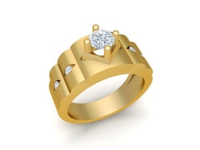 korea diamond ring men 2009 jewelry fashion accessories gold man woman women unisex design fengshui wedding rings 3d print model - Mito3D