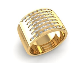 korea diamant ring frauen 1073 schmuck mode zubehör gold frau design feng shui hochzeit ringe 3d print model - Mito3D