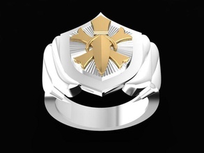 korea ring men jewelry fashion accessories gold diamond man design rings 3d print model - Mito3D