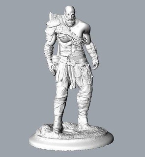 Kratos Dieu guerre figure statue personnage miniatures figurines 3d impression modèle imprimable activité préscolaire ps5 ps4 Zeus Athéna art sculptures 3d print model - Mito3D