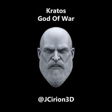 kratos cabeza maravilla leyendas leyenda personalizado figura dios guerra impresión juegos juguetes mimir atreus loki thor 3d print model - Mito3D
